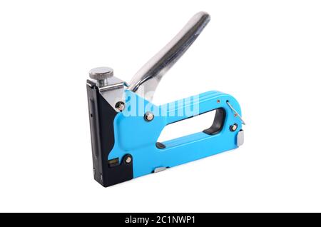 The furniture stapler isolated on a white background Stock Photo