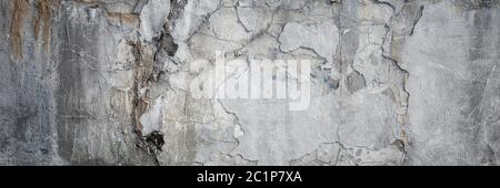 Texture of old gray concrete wall as a grungy background Stock Photo