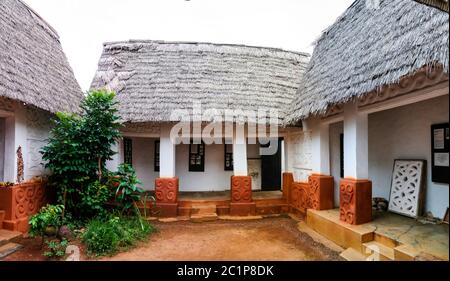 View to Besease Traditional Asante Shrine at,Ejisu, Kumasi, Ghana Stock Photo