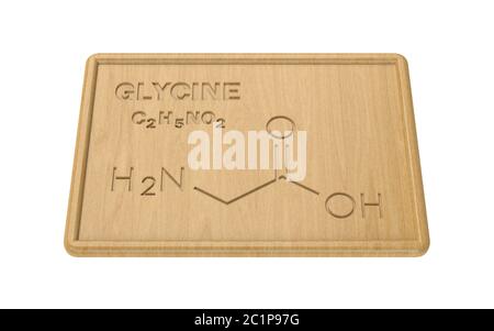 Structural model of Glycine Stock Photo