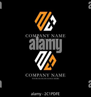 Creative monogram Letter Z logo vector, line art initial name logo design Stock Vector