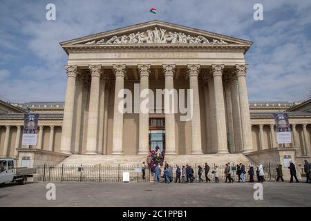 Budapest, Hungary - March 27, 2018: Musem of Fine Art, in Budapest Stock Photo