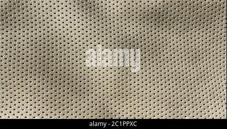 Beige artificial Leather background texture. Closeup of seamless white Leather texture background. Stock Photo