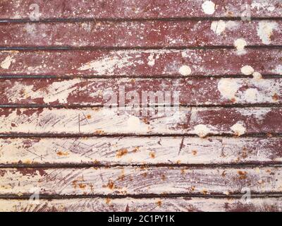 Old painted grunge corroded rusted metal wall texture background. Stock Photo
