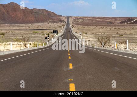 Panamericana highway in central Peru Stock Photo