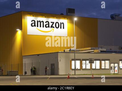 Amazon Logistics Centre DTM2, Dortmund, on the site of the former  Westfalenhuette, Germany, Europe Stock Photo - Alamy