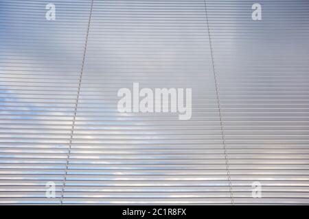 Venetian blinds, close up image as background texture, window decoration Stock Photo