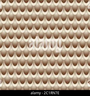 Bronze scales seamless pattern for print, fabric or textile. Fish gold scales background. Vector illustration Stock Vector