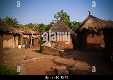 Traditional Losso aka Nawdba people village in Doufelgou, Kara region, Togo Stock Photo