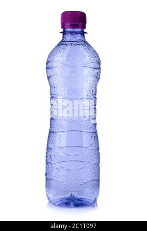 Plastic bottle of drinking water isolated on white background Stock Photo