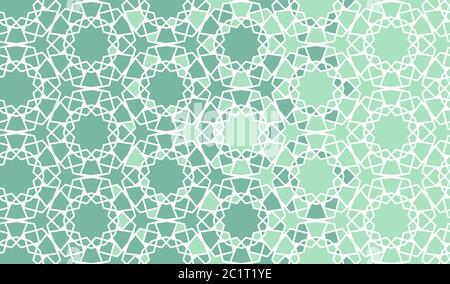 Arabian disintegration border, background, backdrop. Arabian turquoise background Stock Vector