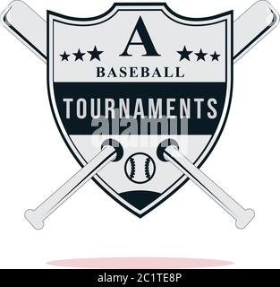 Badge baseball logo inspiration, tournament logo vector Stock Vector