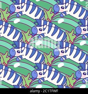vector tropical food seamless pattern clip art Stock Vector