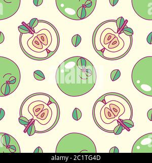 vector tropical food seamless pattern clip art Stock Vector