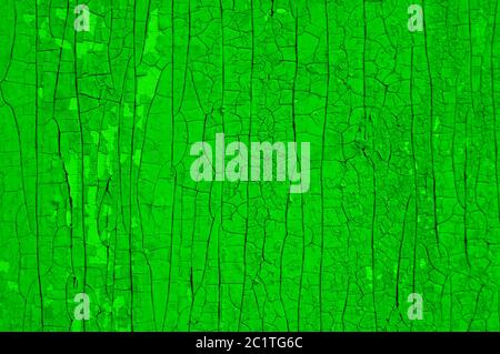 old wooden surface with cracked paint. Background Stock Photo