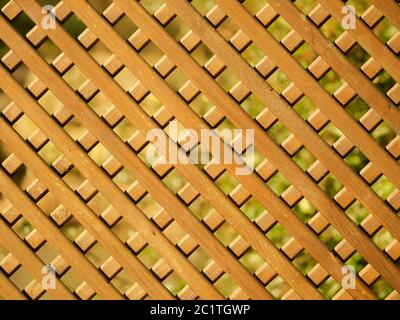 Wooden lattice garden trellis background Stock Photo