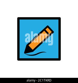 sign up icon, edit icon, pencil icon. design template vector Stock Vector