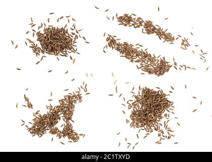 Cumin seeds isolated on white background Stock Photo