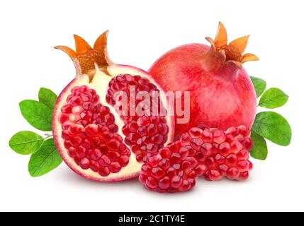 Pomegranate isolated on white background Stock Photo