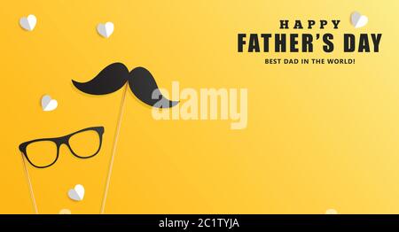 Happy father's day vector illustration Happy father's day background Vector illustration.Happy Father Day Card ,design for greeting card, poster. Stock Vector