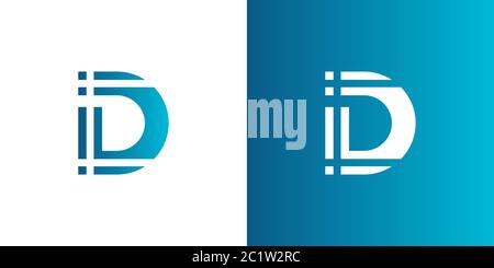 Letter D logo. Alphabet logotype vector design. Stock Vector