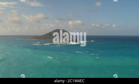 manana island, also known as rabbit island, from makapuu lookout Stock Photo