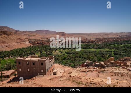 Tinghir Oasis in Central Morocco Stock Photo