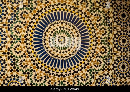 ceiling of the mosque, photo as background Stock Photo