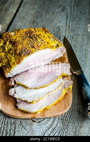 Roast Pork Tenderloin Stock Photo