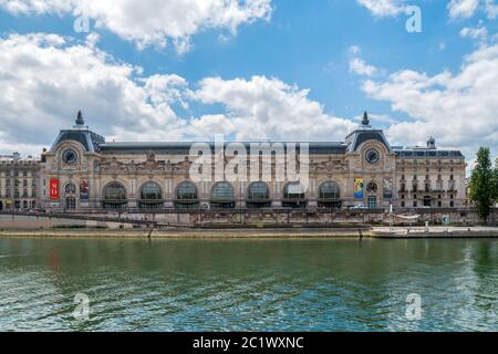 Musee d'Orsay and Seine river - Paris, France Stock Photo