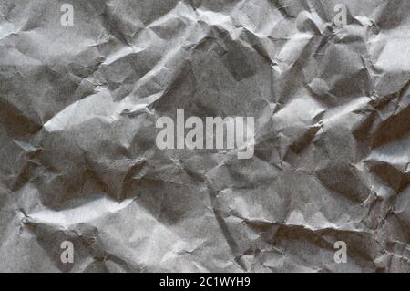 Gray, blank, creased paper texture Stock Photo