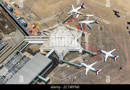 Cologne Bonn Airport, 05.06.2020, aerial view, Germany, North Rhine-Westphalia, Lower Rhine, Cologne