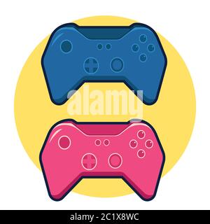 Video Game Console Vector Illustration. Flat Cartoon Style Stock Vector