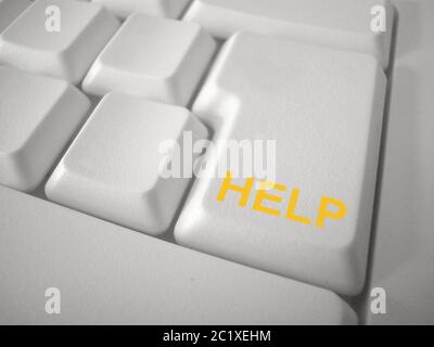 Keybord Button Help Stock Photo