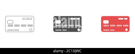 Credit card vector icons Stock Vector
