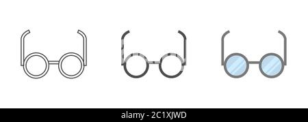 Glasses vector icons Stock Vector
