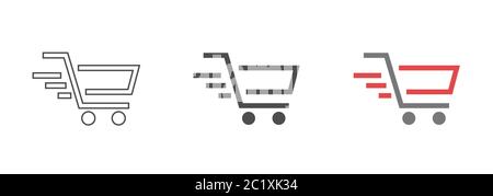 Shopping cart vector icons Stock Vector