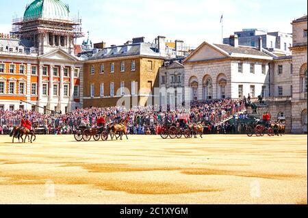 Trooping the colour Stock Photo