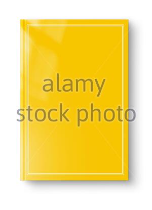 Download Single Yellow Hardcover Book Template Mock Up On Yellow Background Flat Lay Top View From Above Modern Minimal Concept With Copy Space 3d Illustrat Stock Photo Alamy PSD Mockup Templates