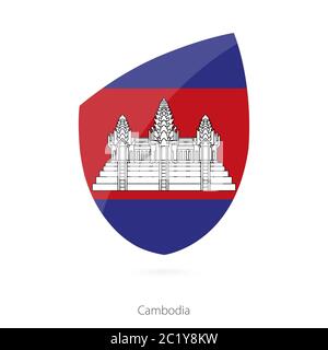 Flag of Cambodia. Vector Illustration. Stock Vector