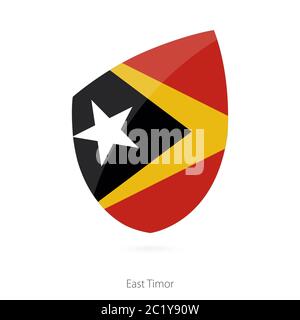 Flag of East Timor. Vector Illustration. Stock Vector