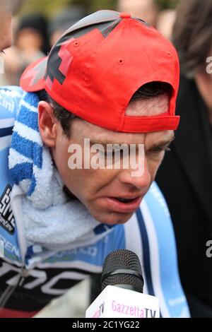 Cadel Evans of BMC Racing Teami  during the Tirreno Adriatico  2011, Stage 7 cycling race,San Benedetto (ITT) (9.3k Km) on March15, 2011 in San Benedetto, Italie - Photo Laurent Lairys / DPPI Stock Photo