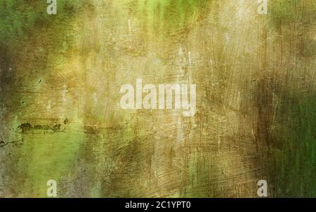 Abstract green brown distressed stone texture grunge effect background stock photo Stock Photo