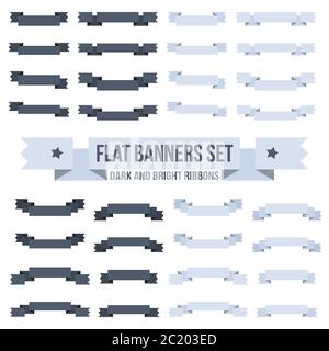 banners or ribbons Stock Vector