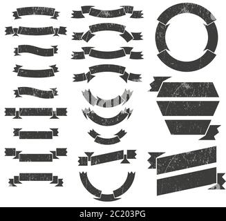 banners and ribbons Stock Vector