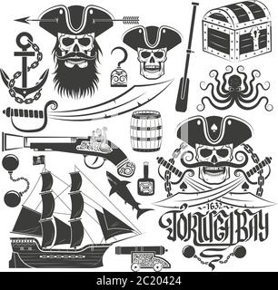 Pretend I'm A Pirate T shirt Design Vector. Skull in pirate bandana with  knife in mouth. Print for T-shirt, typography, vintage graphic print for t  shirt , fashion, sticker, posters and others.