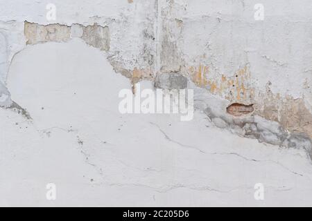 Abstract old white concrete wall background. Texture of cement Stock Photo