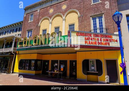 Phoenixville, PA, USA - June 14, 2020: The Colonial Theatre was built in 1903. In 1958, the classic science fiction movie, The Blob, starring Steve Mc Stock Photo