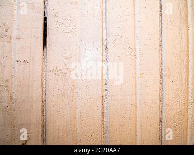 Texture of painted white paint wall from wooden boards. Stock Photo