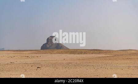 The Black Pyramid was built by King Amenemhat III during the Middle Kingdom of Egypt 2055-1650 BC. It is one of the five remaining pyramids of the ori Stock Photo